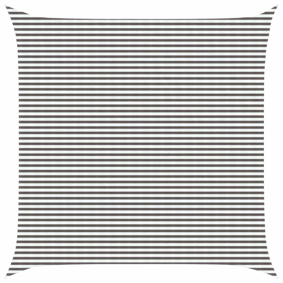 Sunshade Sail 160 g/m² 7x7 m HDPE Light grey and white