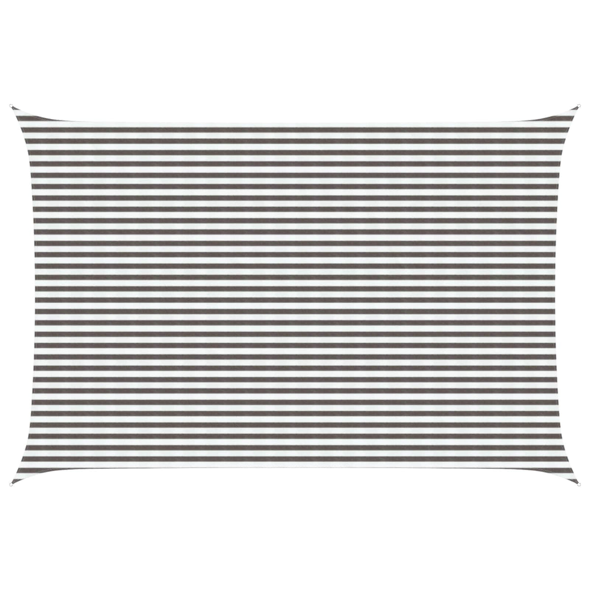 Sunshade Sail 160 g/m² 4x7 m HDPE Light grey and white