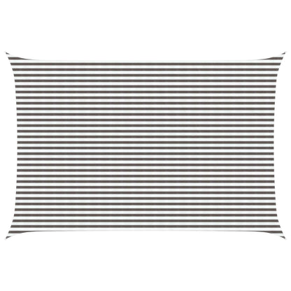 Sunshade Sail 160 g/m² 4x7 m HDPE Light grey and white