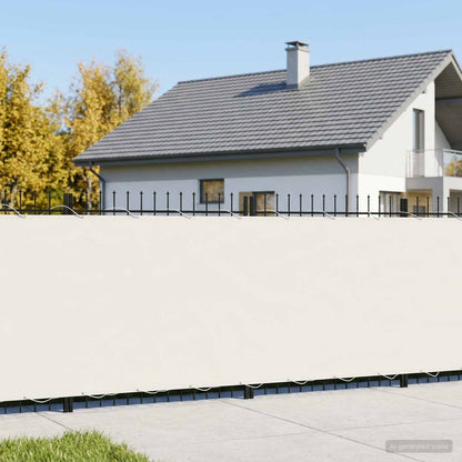 Balcony Privacy Screen 200 x 1000 cm Fabric with PU Coated White