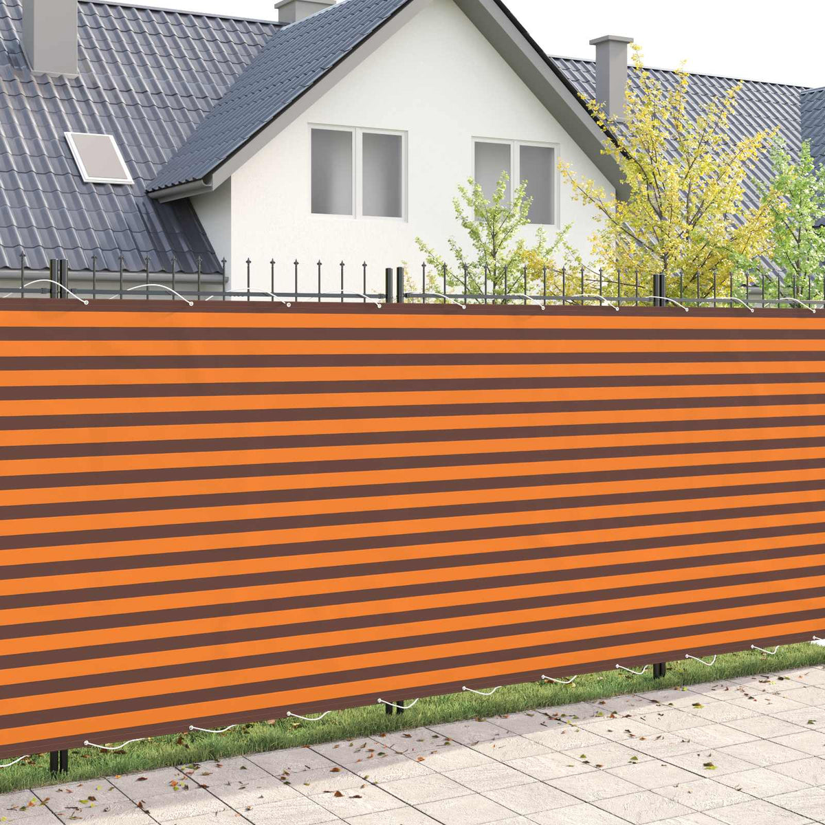 Balcony Privacy Screen Orange brown