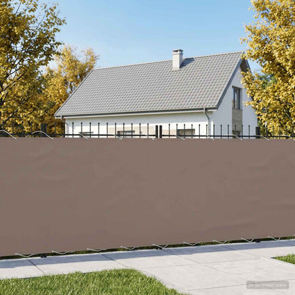 Balcony Privacy Screen 150 x 1000 cm Fabric with PU Coated Taupe