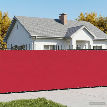Balcony Privacy Screen 150 x 1000 cm Fabric with PU Coated Burgundy