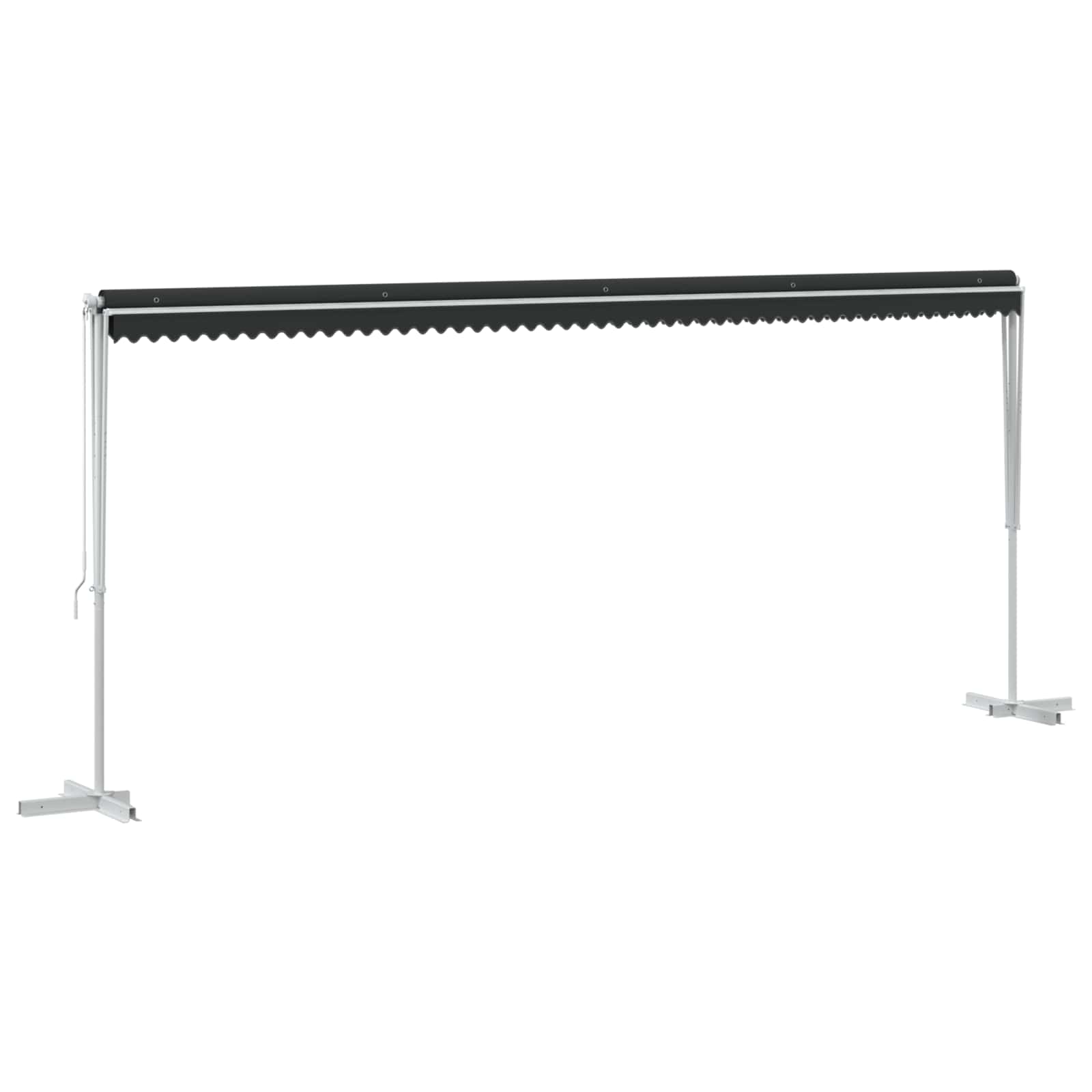 vidaXL Free Standing Awning 6 x 3 m Polyester Anthracite 3