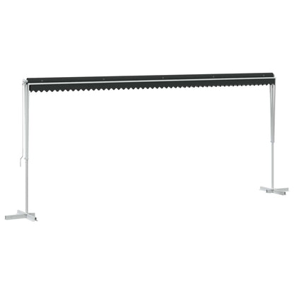 vidaXL Free Standing Awning 6 x 3 m Polyester Anthracite 3