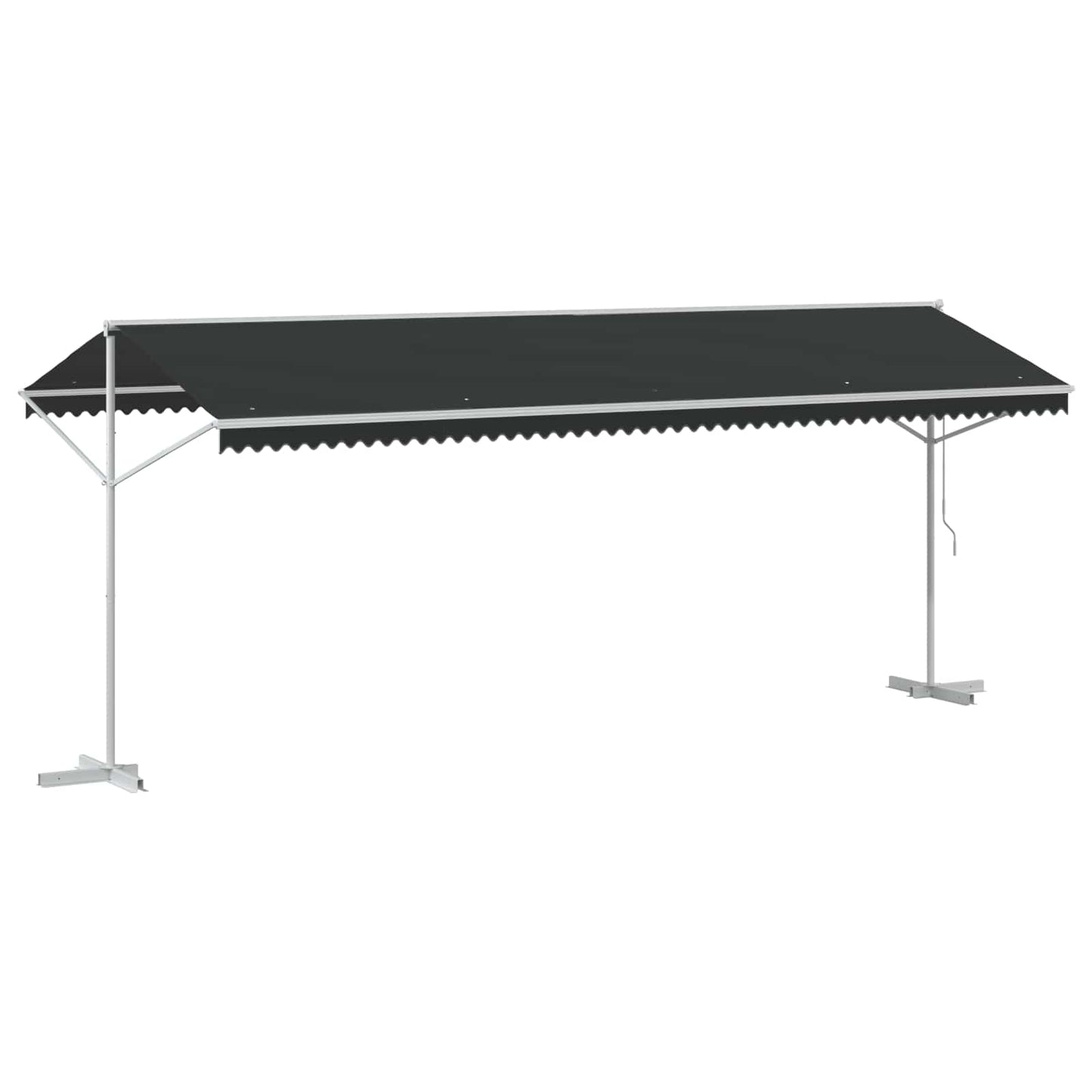 vidaXL Free Standing Awning 6 x 3 m Polyester Anthracite 6