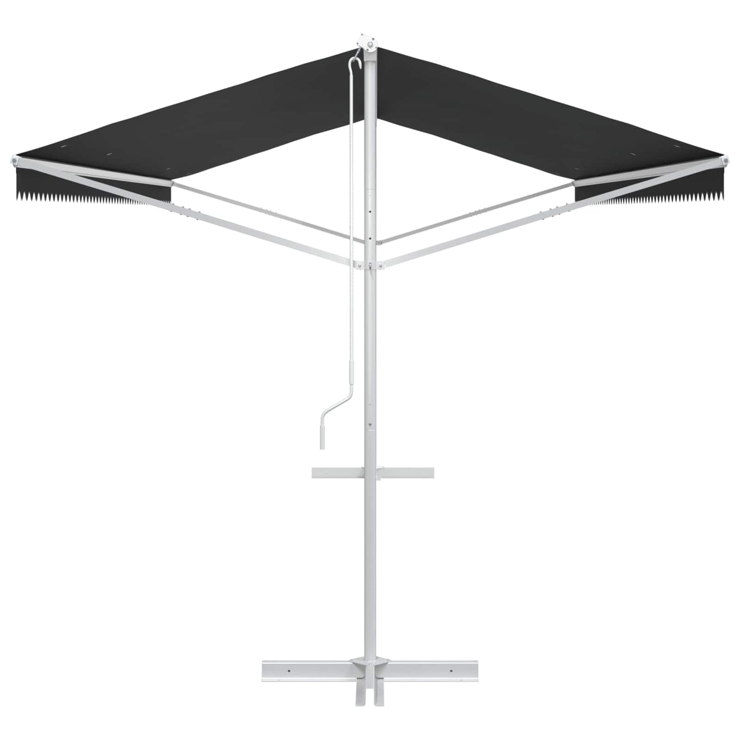 vidaXL Free Standing Awning 6 x 3 m Polyester Anthracite 5