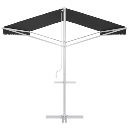 vidaXL Free Standing Awning 6 x 3 m Polyester Anthracite 5