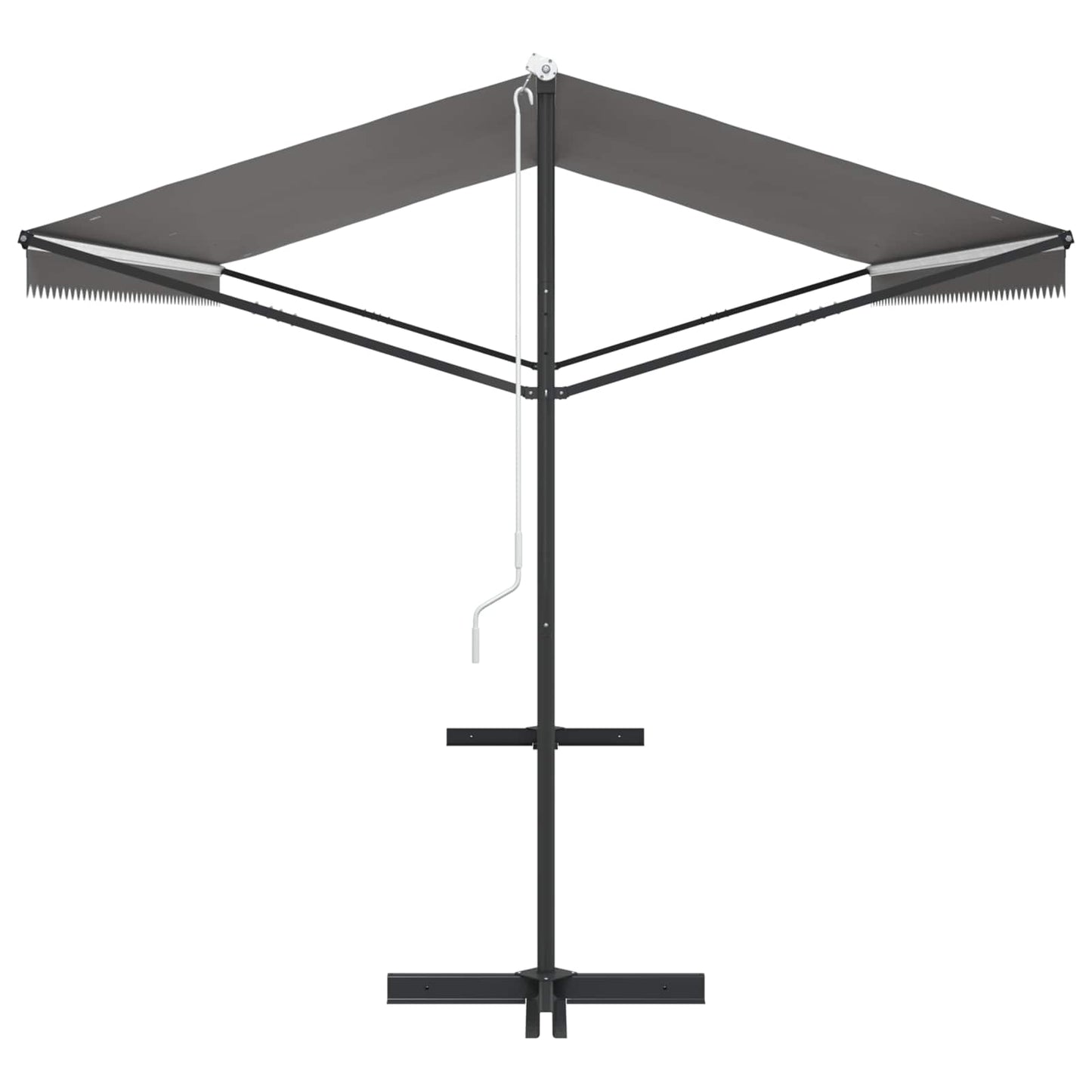 vidaXL Free Standing Awning 5 x 3 m Polyester Grey 5