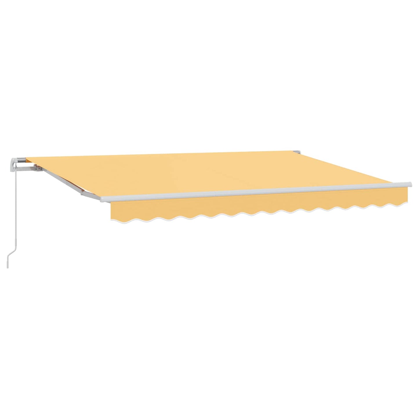 vidaXL Retractable Awning Sand 4 x 3 m Polyester and Aluminium 2