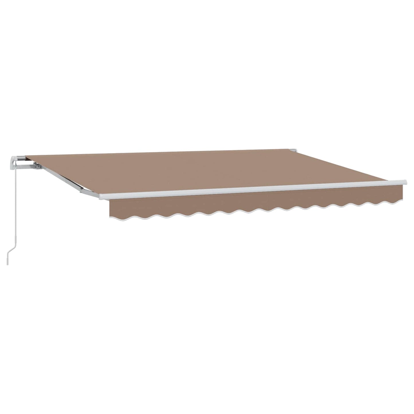 vidaXL Retractable Awning Taupe 400 x 300 cm Polyester and Aluminium 2