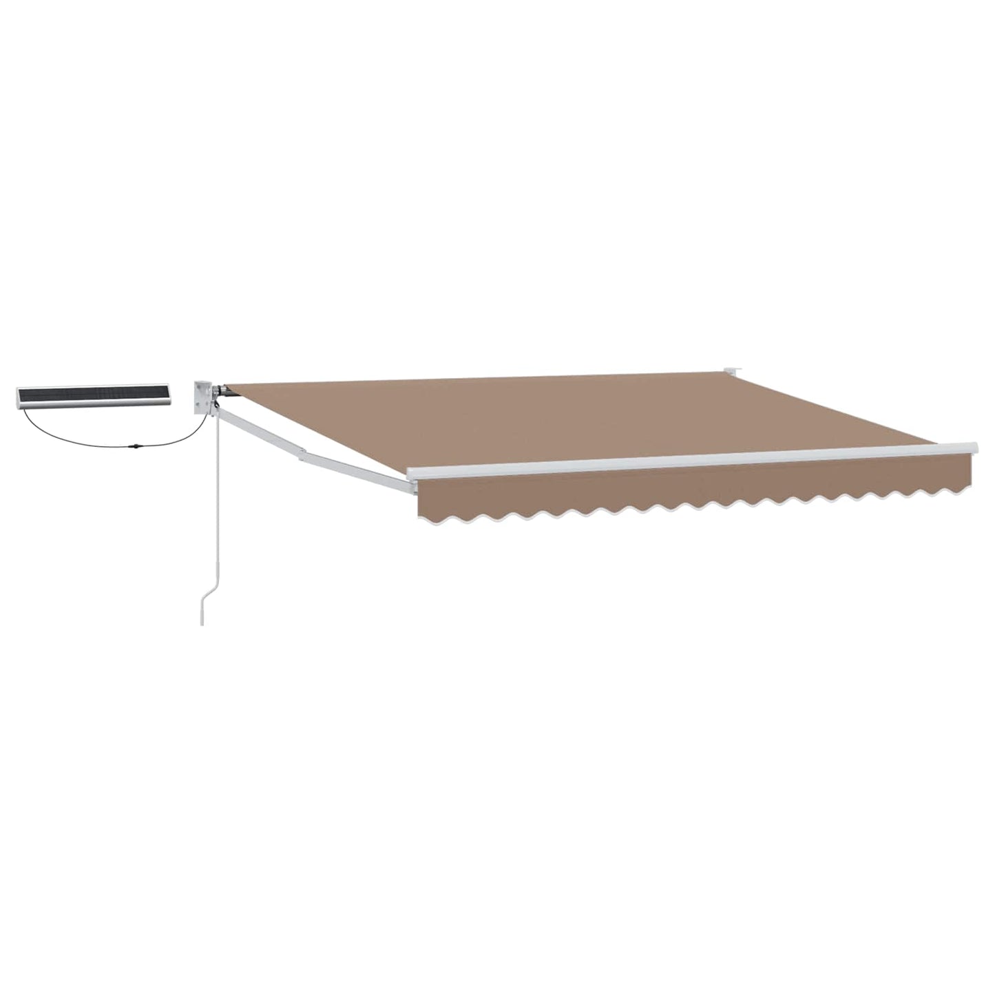 vidaXL Electric Retractable Awning Taupe 4 x 3 m 2