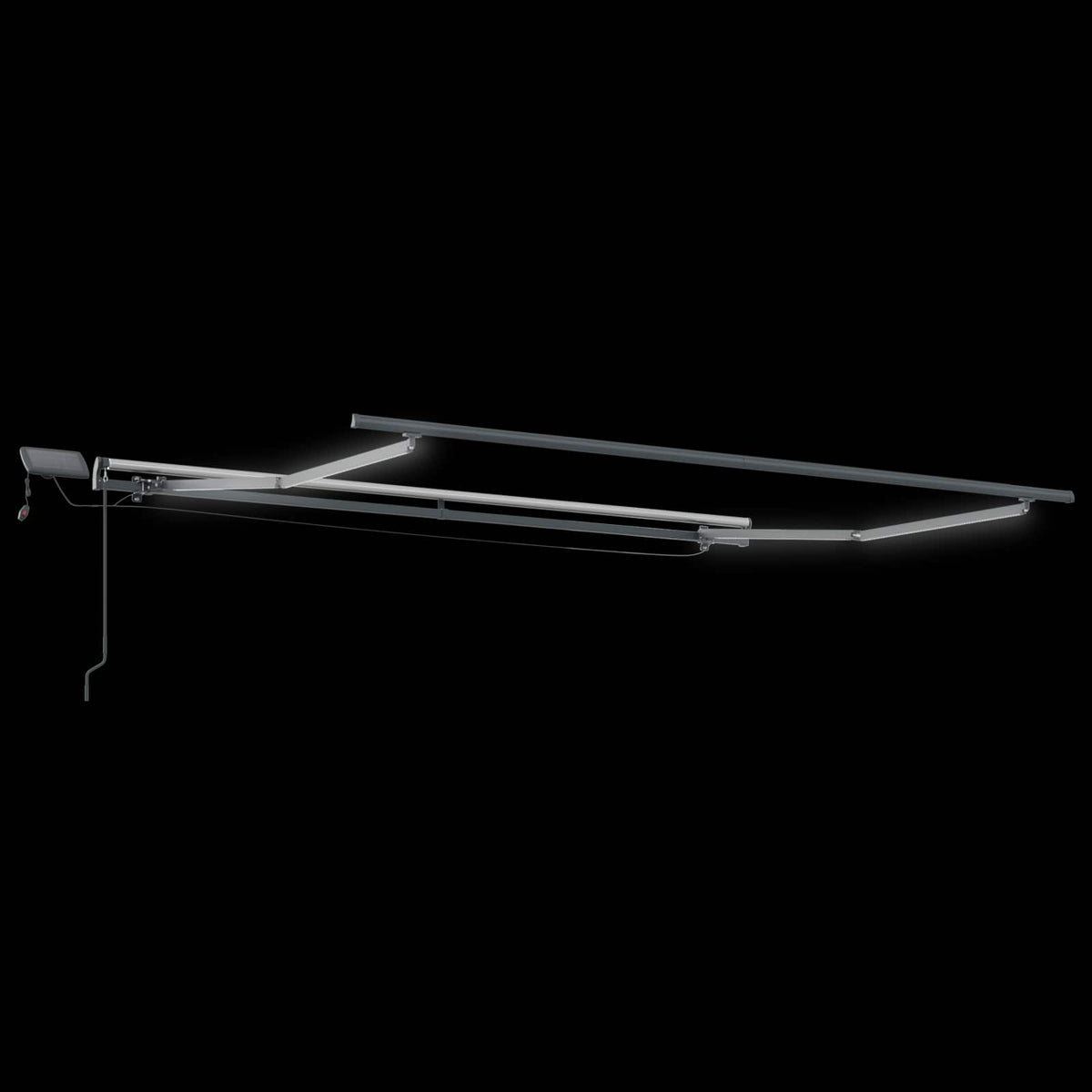 vidaXL Retractable Awning Sand 450 x 350 cm Fabric and Aluminium 5