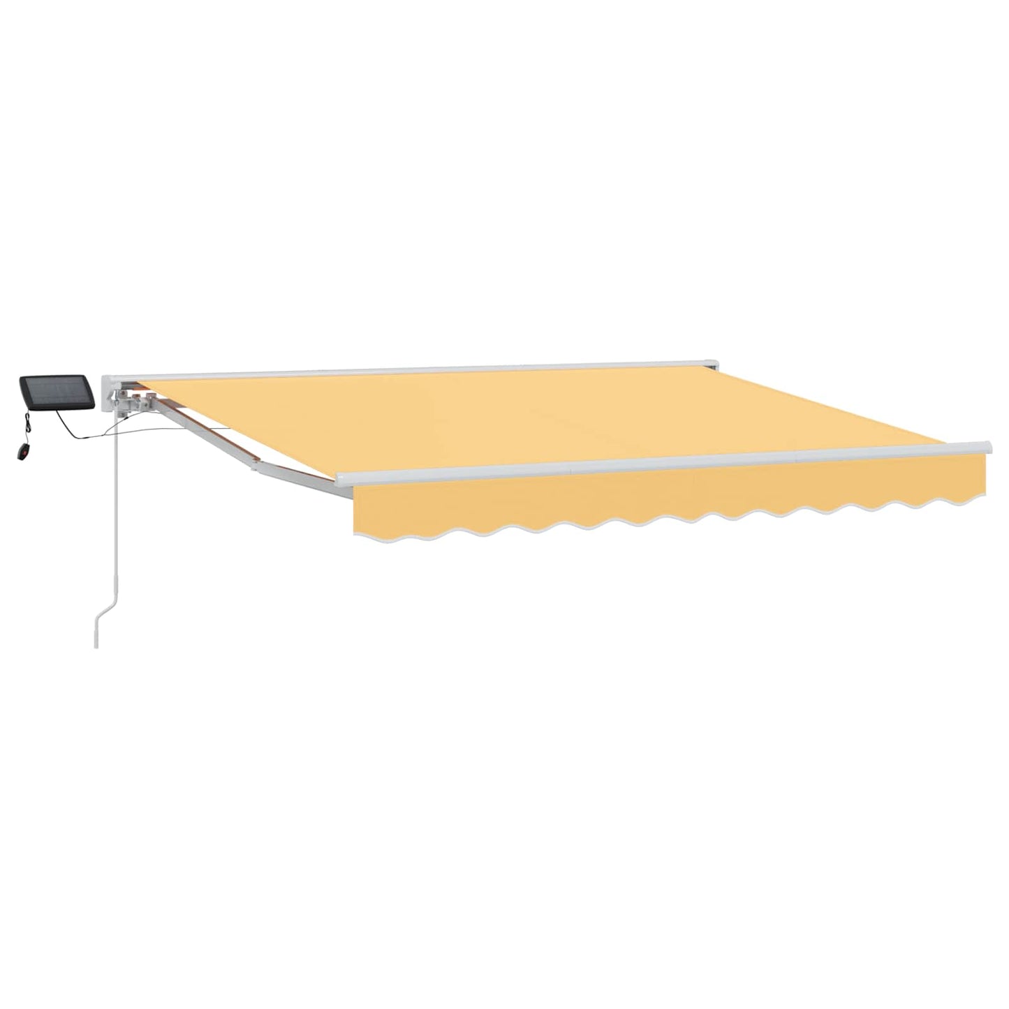 vidaXL Manual Awning Frame with LEDs Sand 4.5 x 3.5 m 2