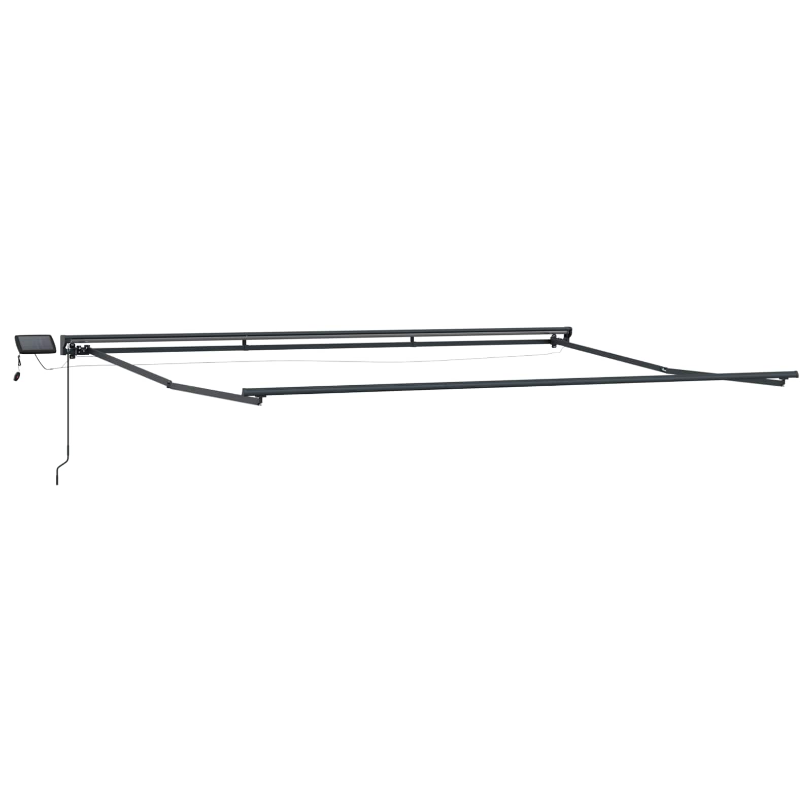 vidaXL Manual Awning Frame with LEDs Sand 4.5 x 3.5 m 5