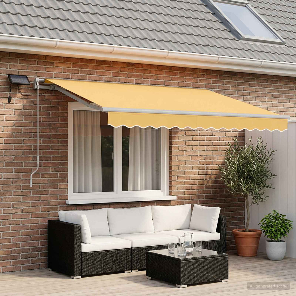 vidaXL Retractable Awning Sand 600 x 300 cm Fabric and Aluminium