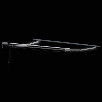 vidaXL Retractable Awning Sand 600 x 300 cm Fabric and Aluminium 5