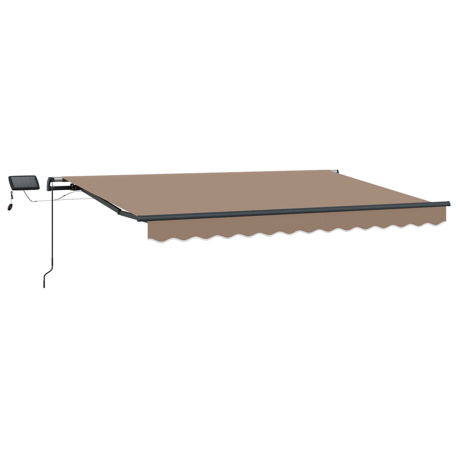 vidaXL Retractable Awning Taupe 600 x 300 cm Fabric and Aluminium 2