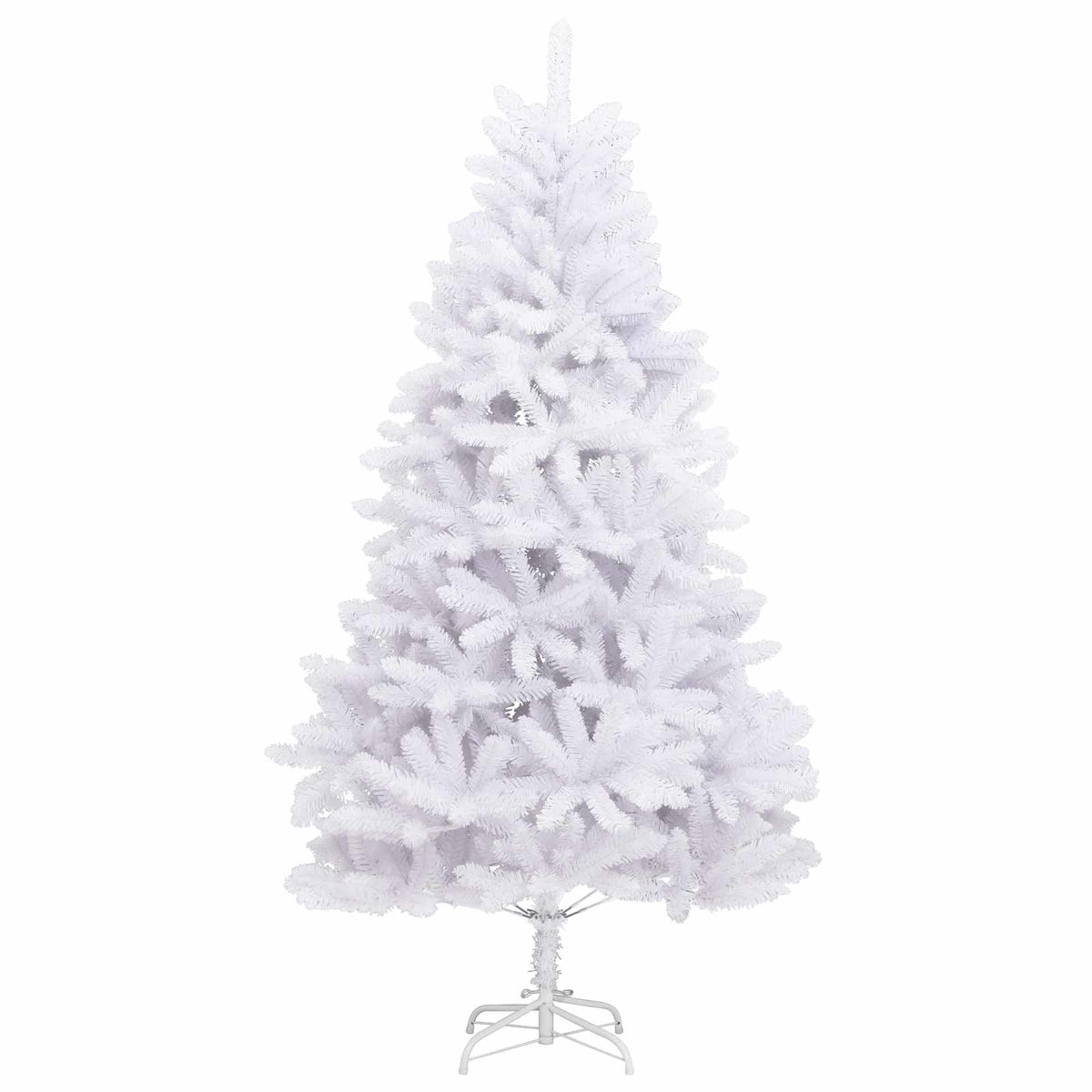 Artificial Hinged Christmas Tree White PVC and Steel 270 cm Lilac