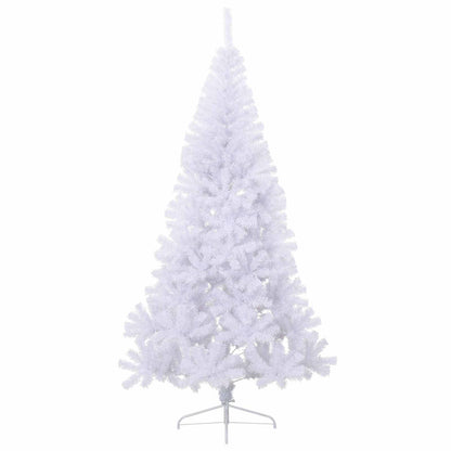 Artificial Christmas Tree with Stand White PVC and Steel Red 180 cm