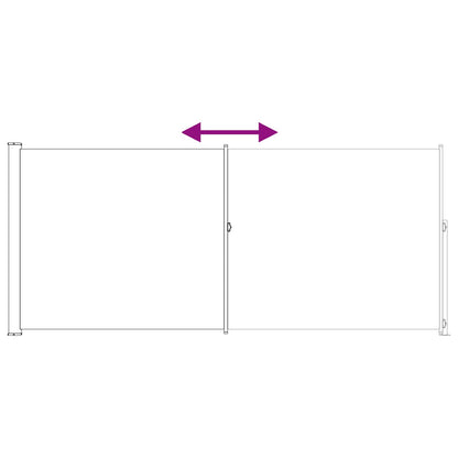 Patio Retractable Side Awning 200x314 cm Drop 300 cm Taupe