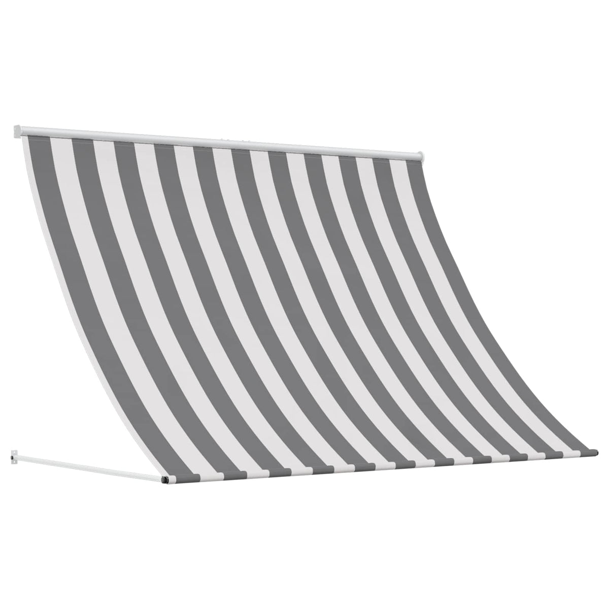 Retractable Awning 400 x 150 cm Anthracite and white
