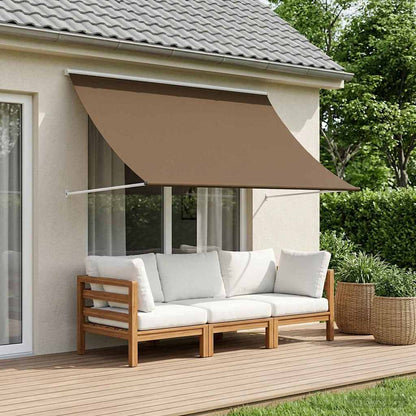 Retractable Awning 400 x 150 cm Taupe