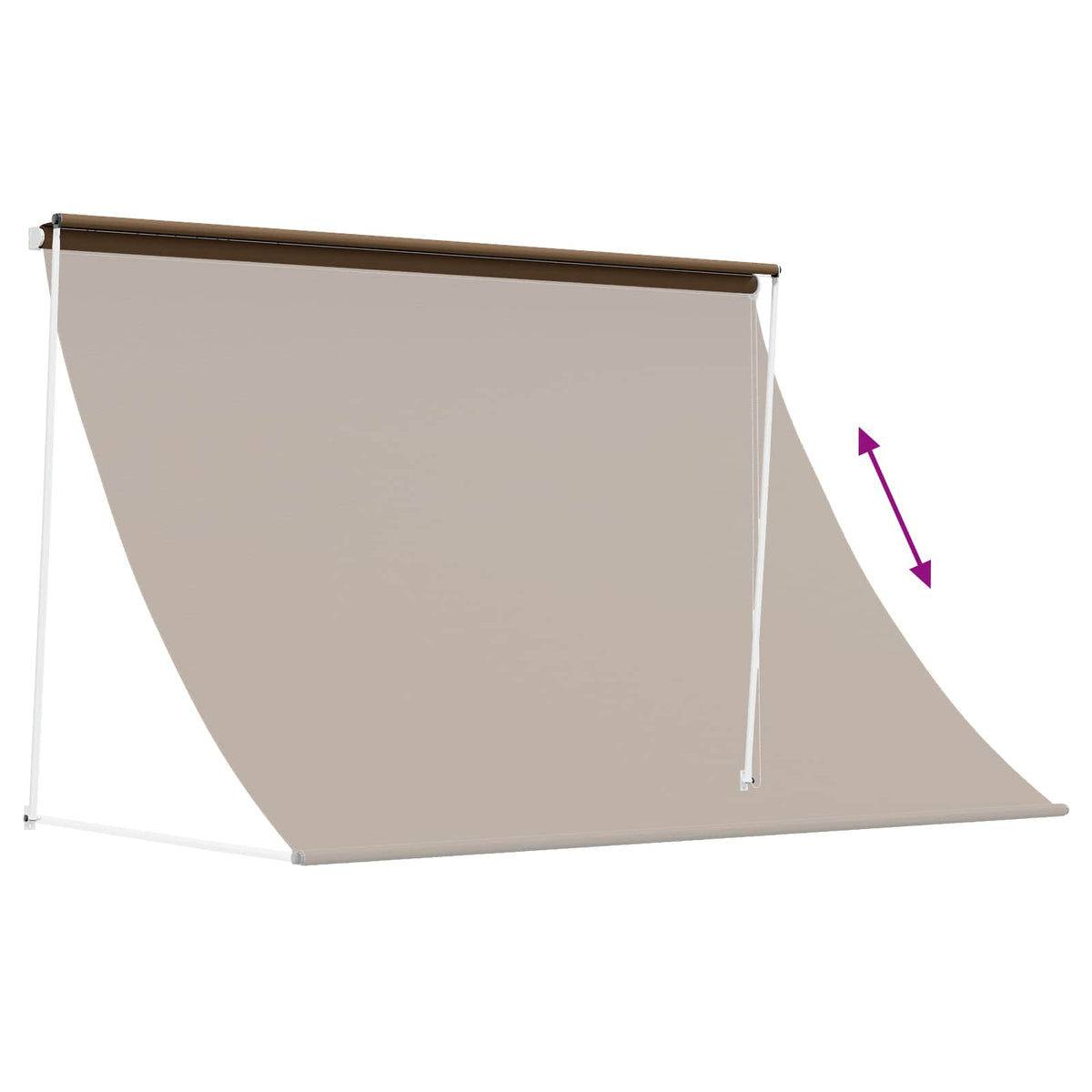 Retractable Awning 400 x 150 cm Taupe