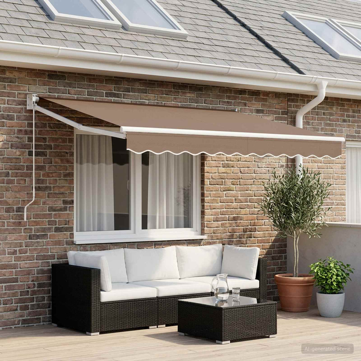 Awning Replacement Polyester Taupe