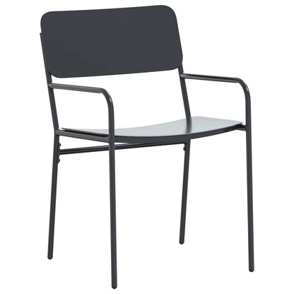 vidaXL Garden Dining Set 7 pcs Anthracite Steel 5