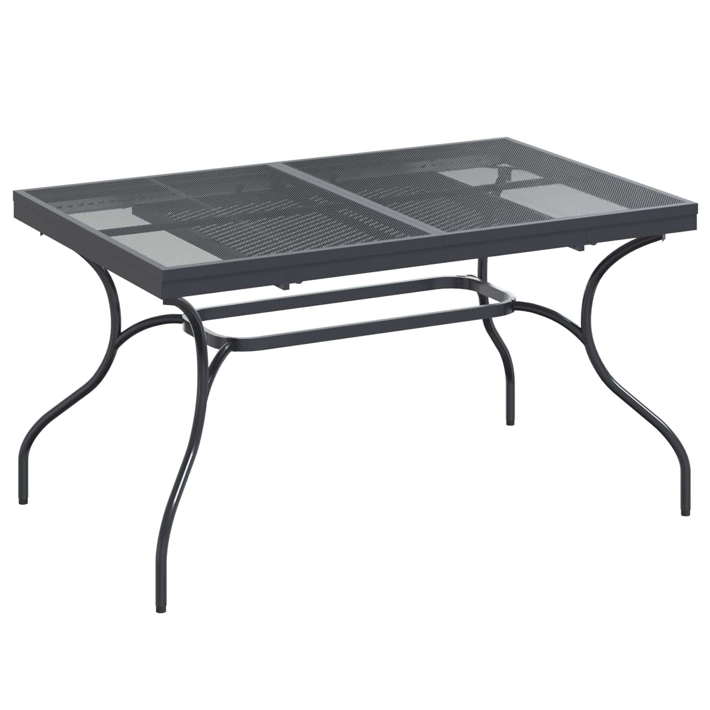 vidaXL Garden Dining Set 7 pcs Anthracite Steel 6