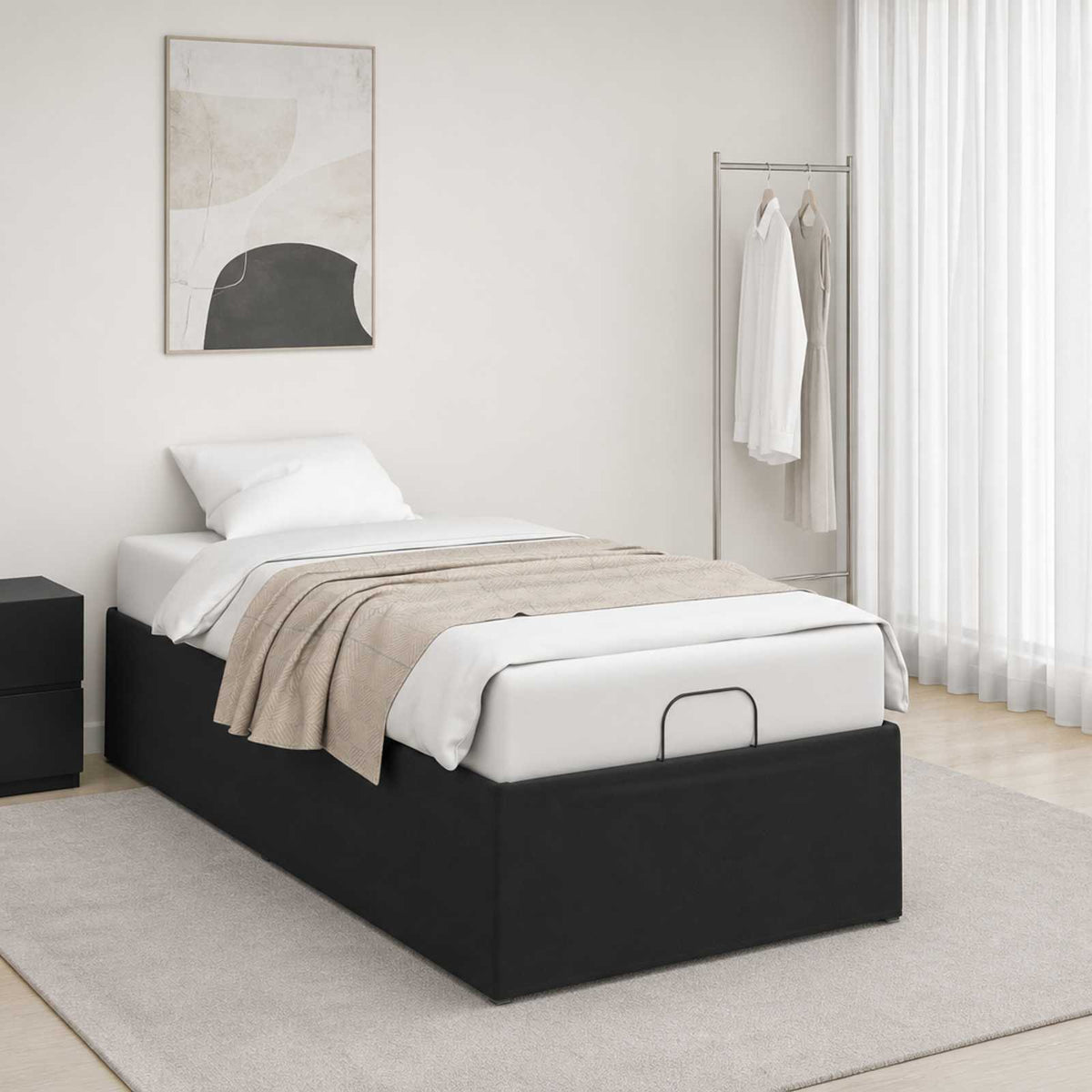 vidaXL Electric Adjustable Bed Frame Black 190 x 90 x 33.5 cm Steel 4