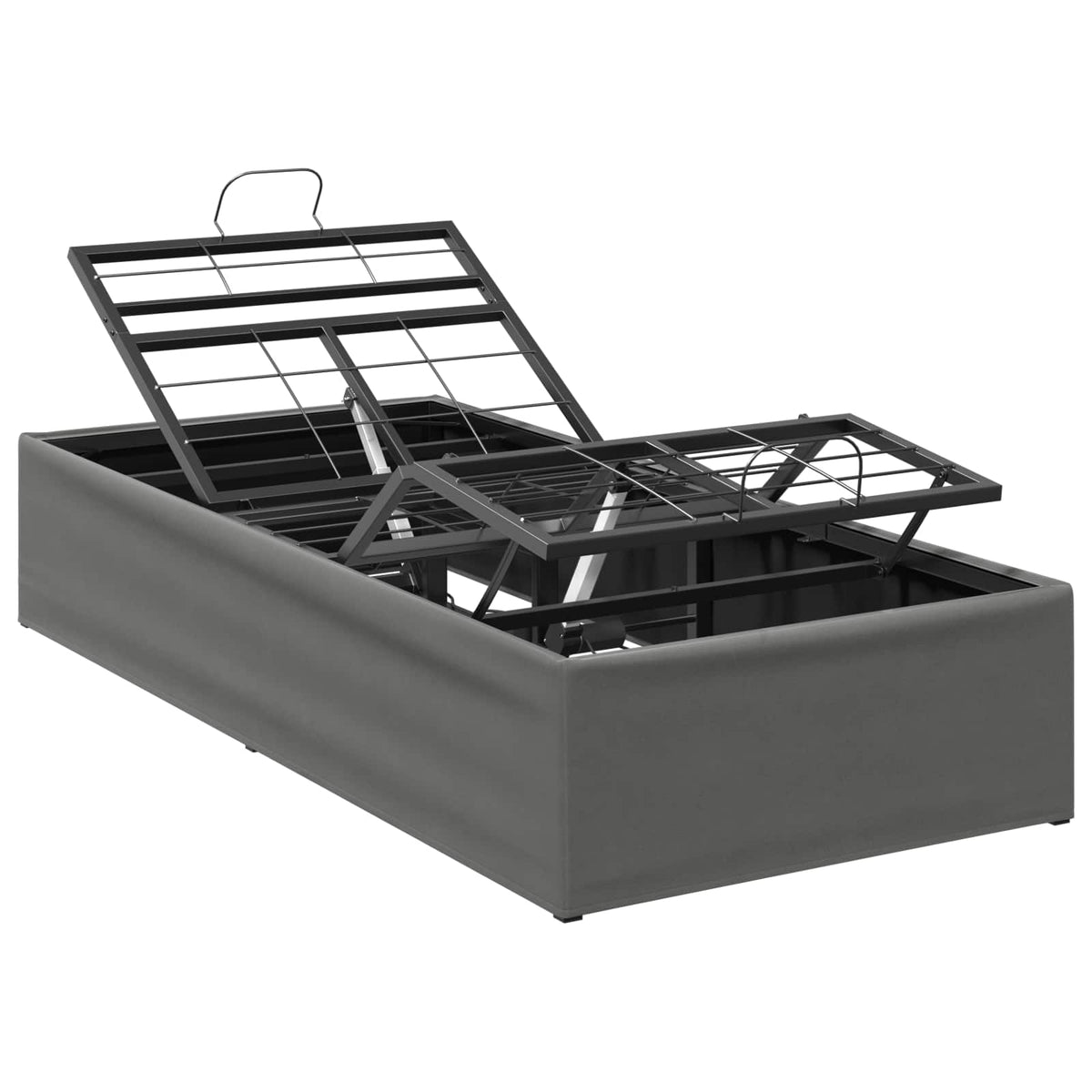 Electric Adjustable Bed Frame 200 x 70 x 33.5 cm Steel Dark grey 90 x 200 cm