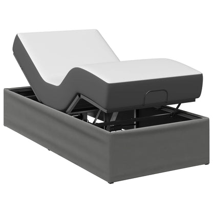 Electric Adjustable Bed Frame 200 x 70 x 33.5 cm Steel Dark grey 90 x 200 cm