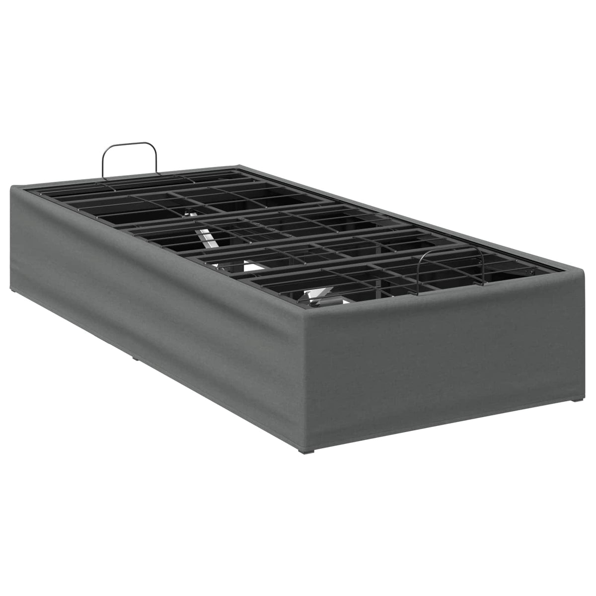 Electric Adjustable Bed Frame 200 x 100 x 33.5 cm Steel 100 x 200 cm Dark grey