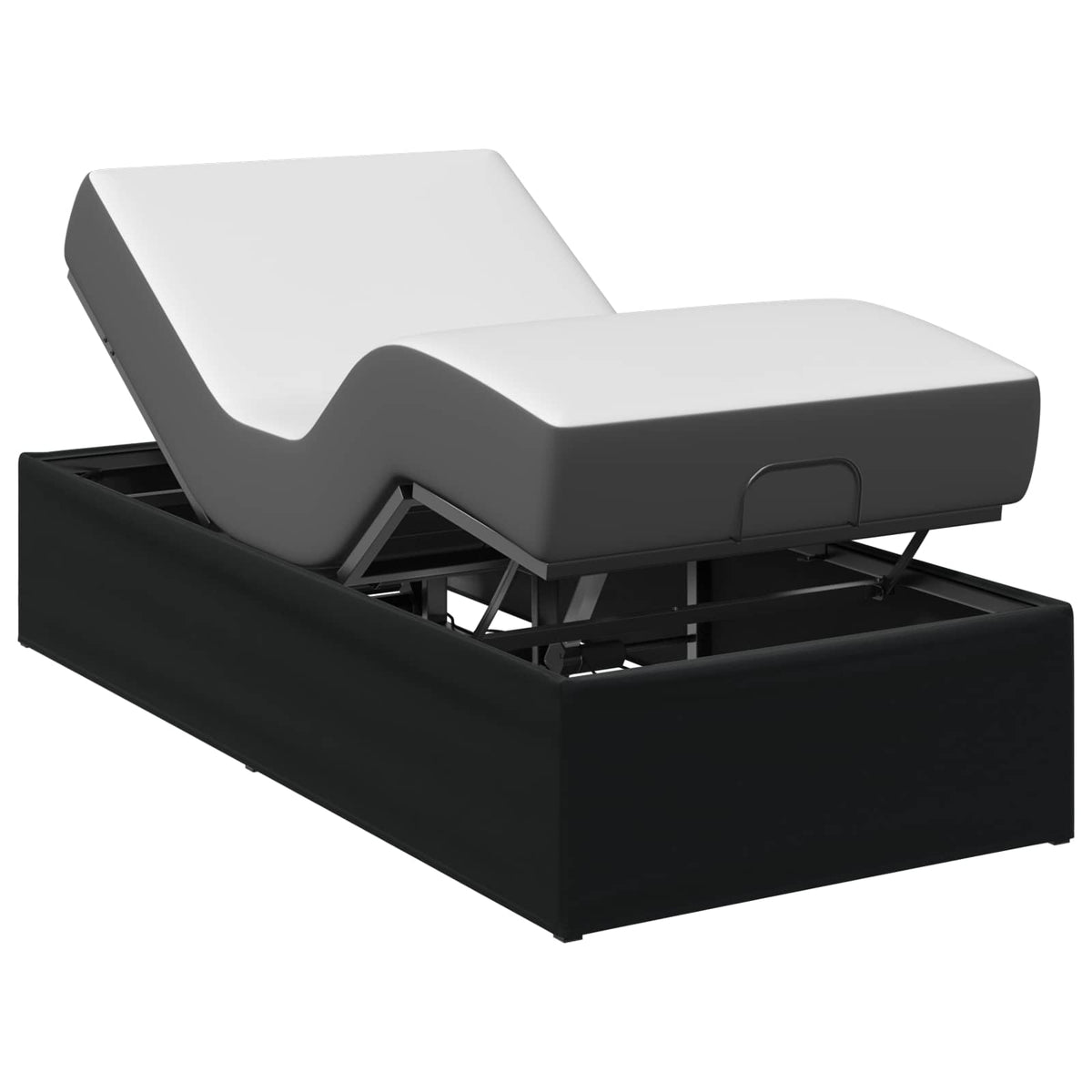 vidaXL Electric Adjustable Bed Frame Black 190 x 90 x 33.5 cm Steel 3
