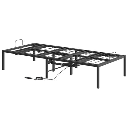 Electric Adjustable Bed Frame Black 200 x 70 x 33.5 cm Steel 80 x 200 cm