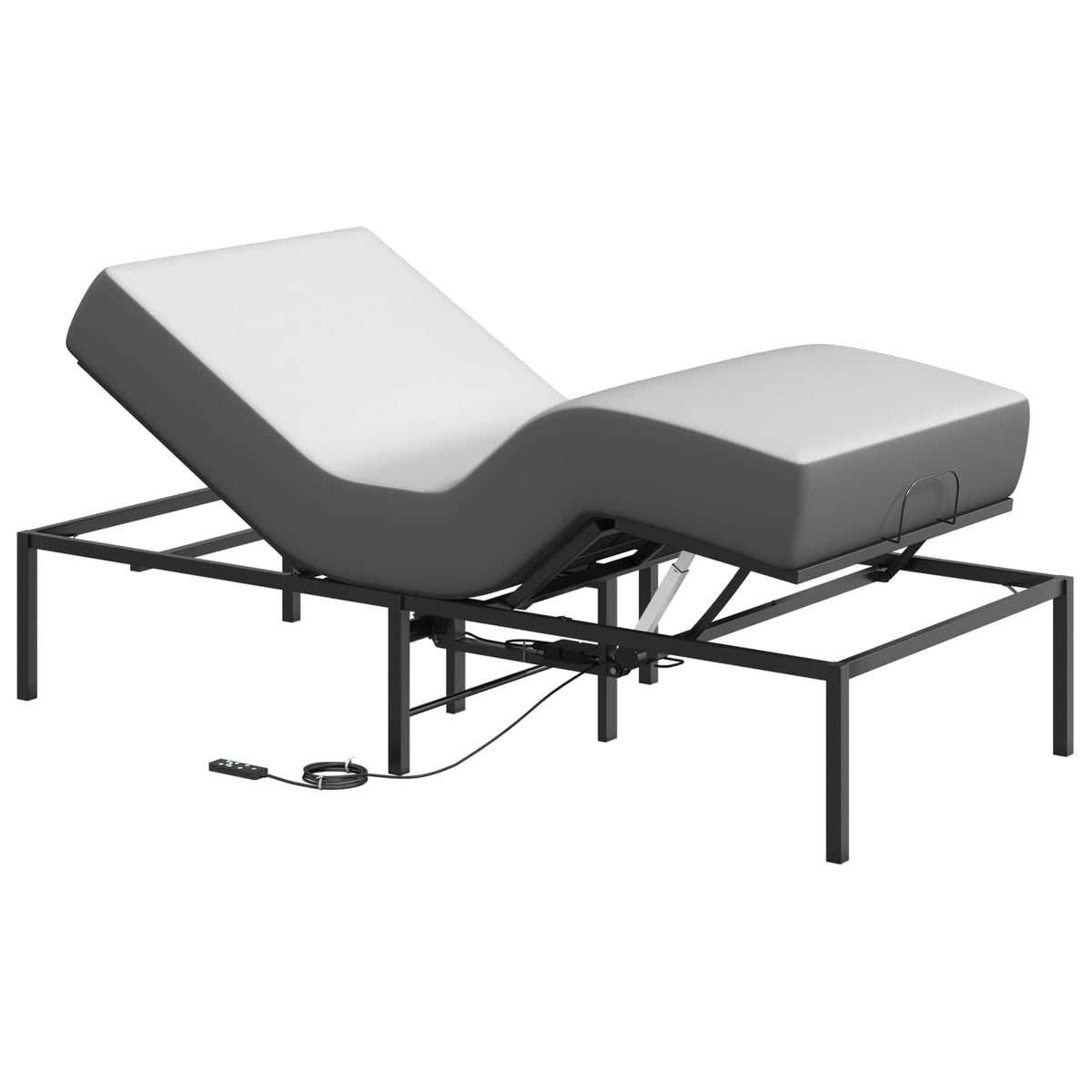 vidaXL Electric Adjustable Bed Frame Black 200 x 80 x 33.5 cm Steel 3