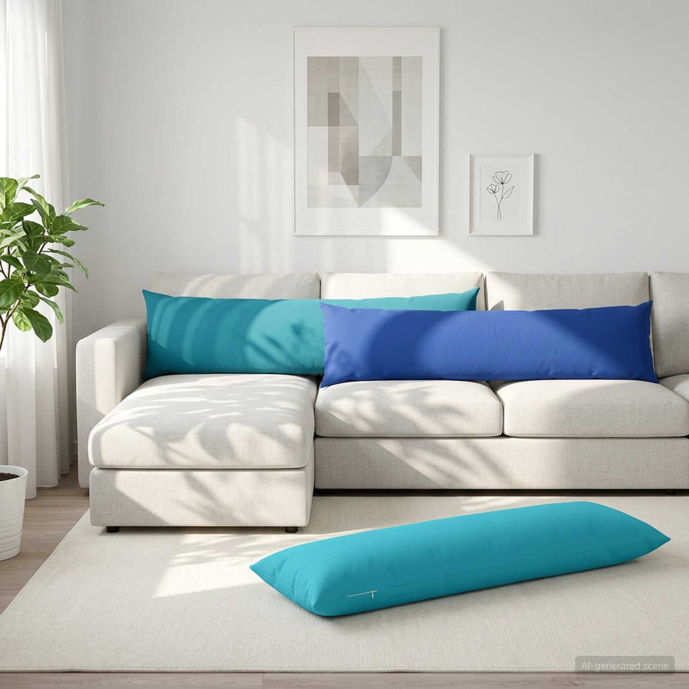 vidaXL Throw Pillow HEERLEN Polyester 2 pcs Royal Blue