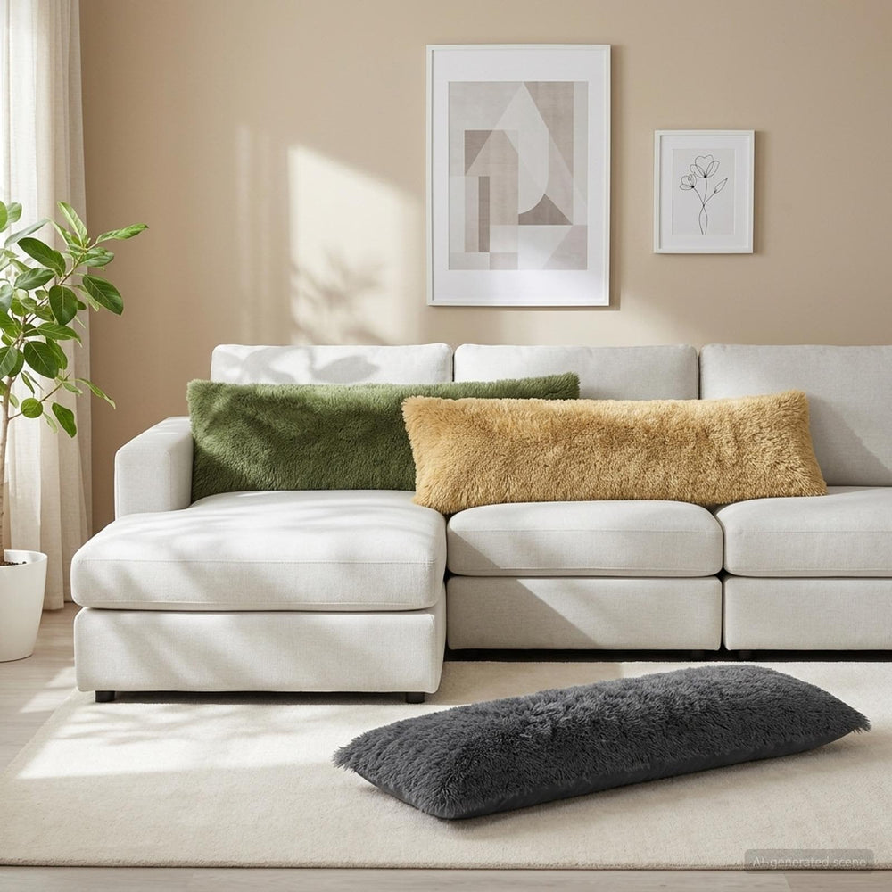 vidaXL Throw Pillow HEERLEN PV Fleece 2 pcs Green