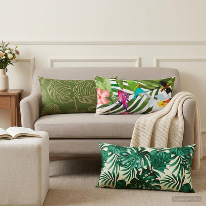 Throw Pillow HEERLEN Polyester Leaf design