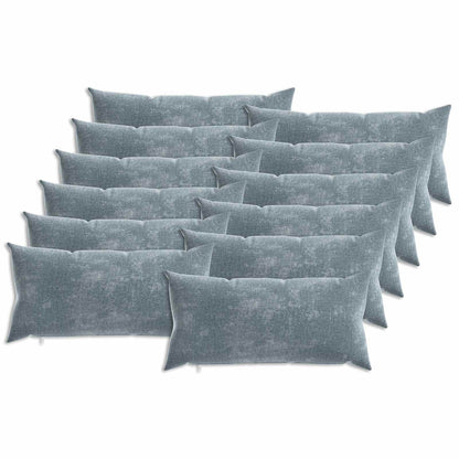 vidaXL Cushion Cover 12 pcs HEERLEN Light Blue 40 x 80 cm 2