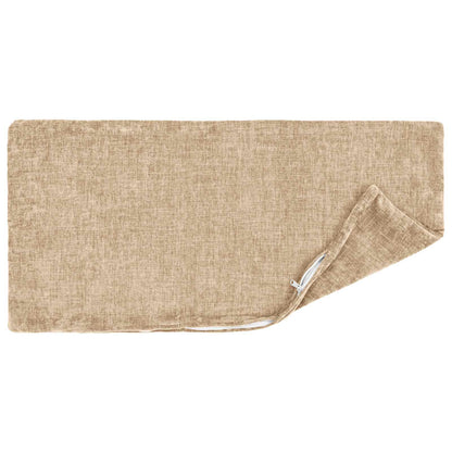 vidaXL Cushion Cover 12 pcs HEERLEN Taupe 40 x 80 cm Chenille Fabric 4
