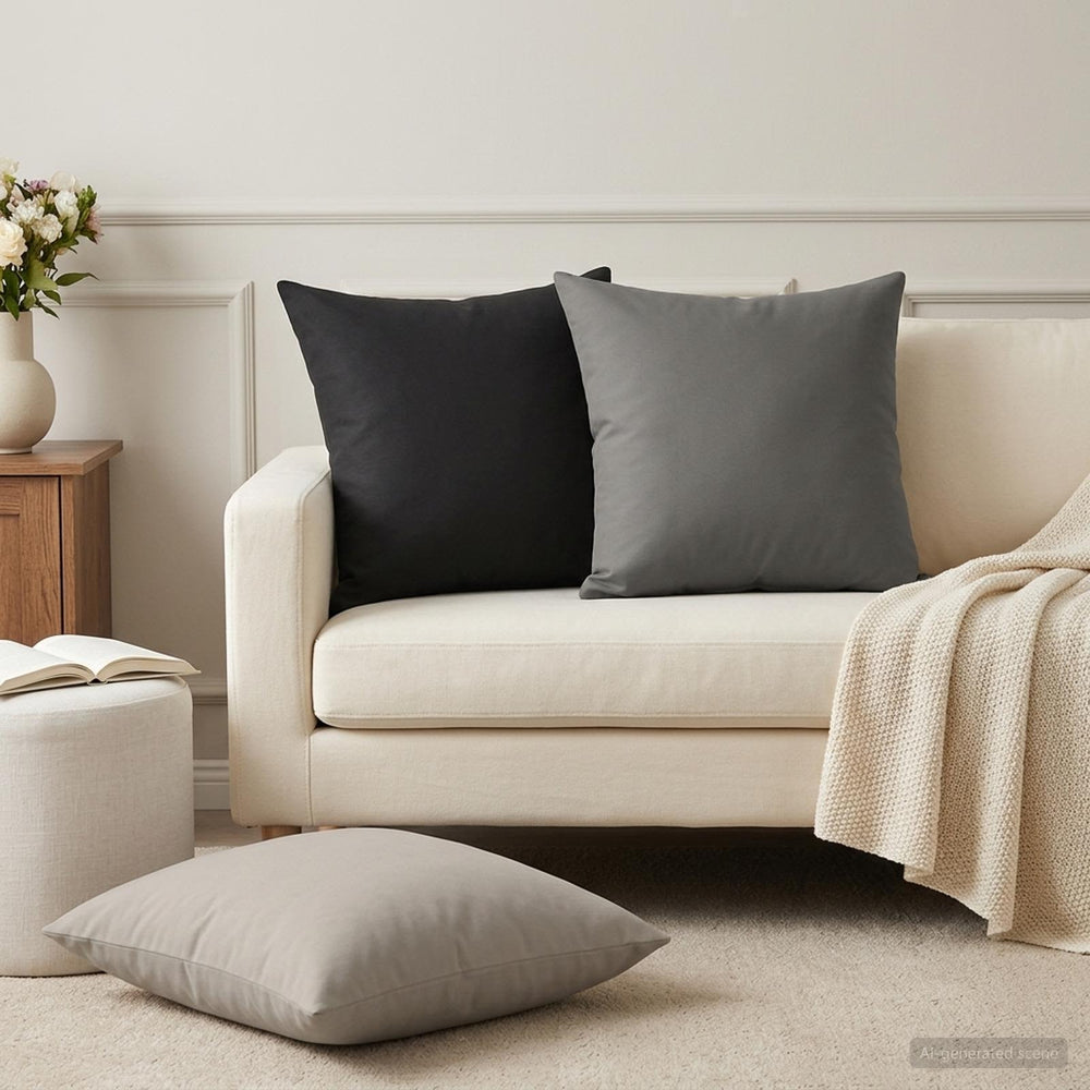 vidaXL Throw Pillow HEERLEN Polyester 12 pcs 45 x 45 cm