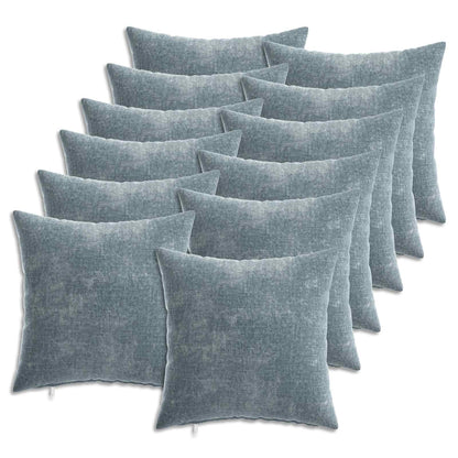 vidaXL Cushion Cover 12 pcs HEERLEN Light Blue 50 x 50 cm 2