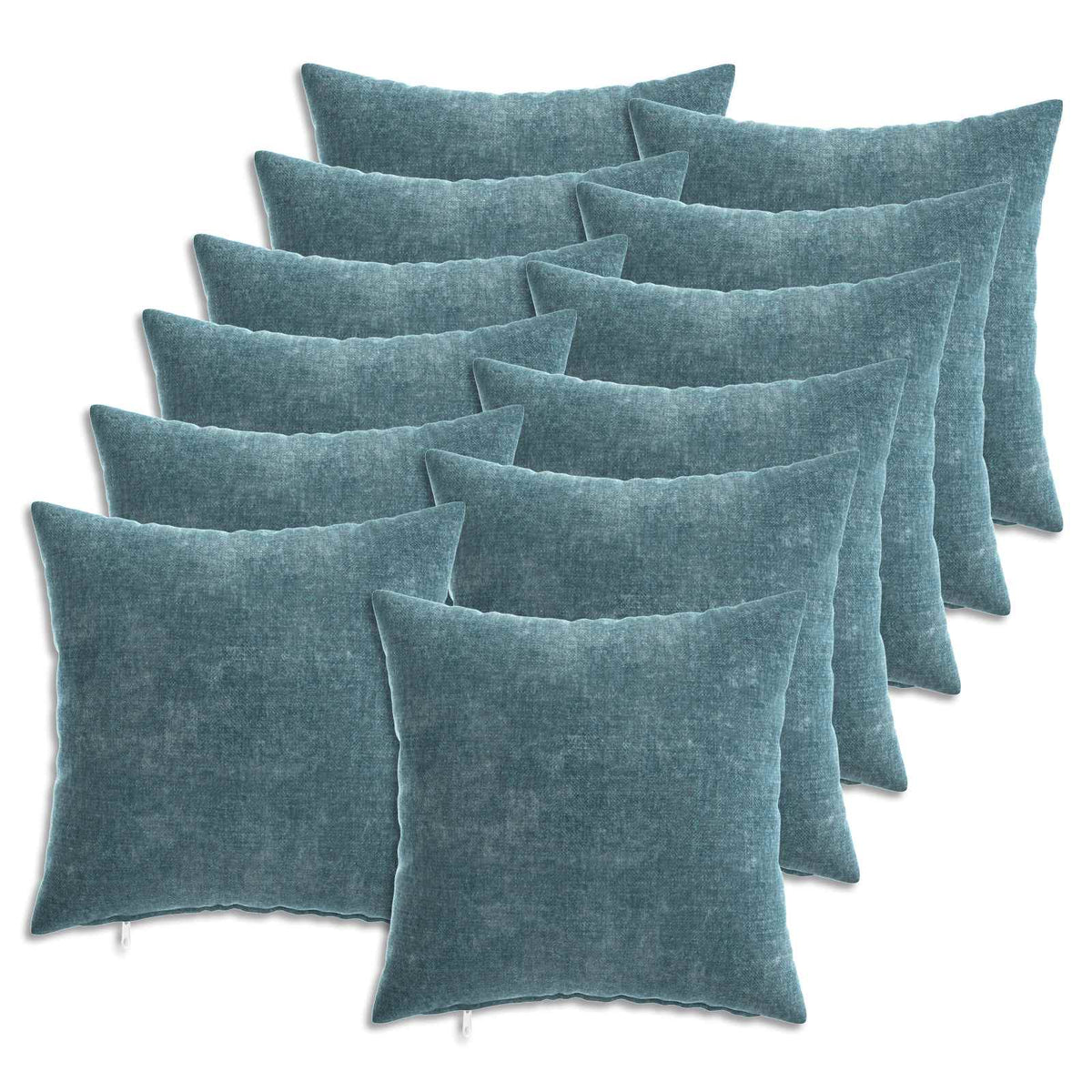 HEERLEN Blue Chenille Fabric