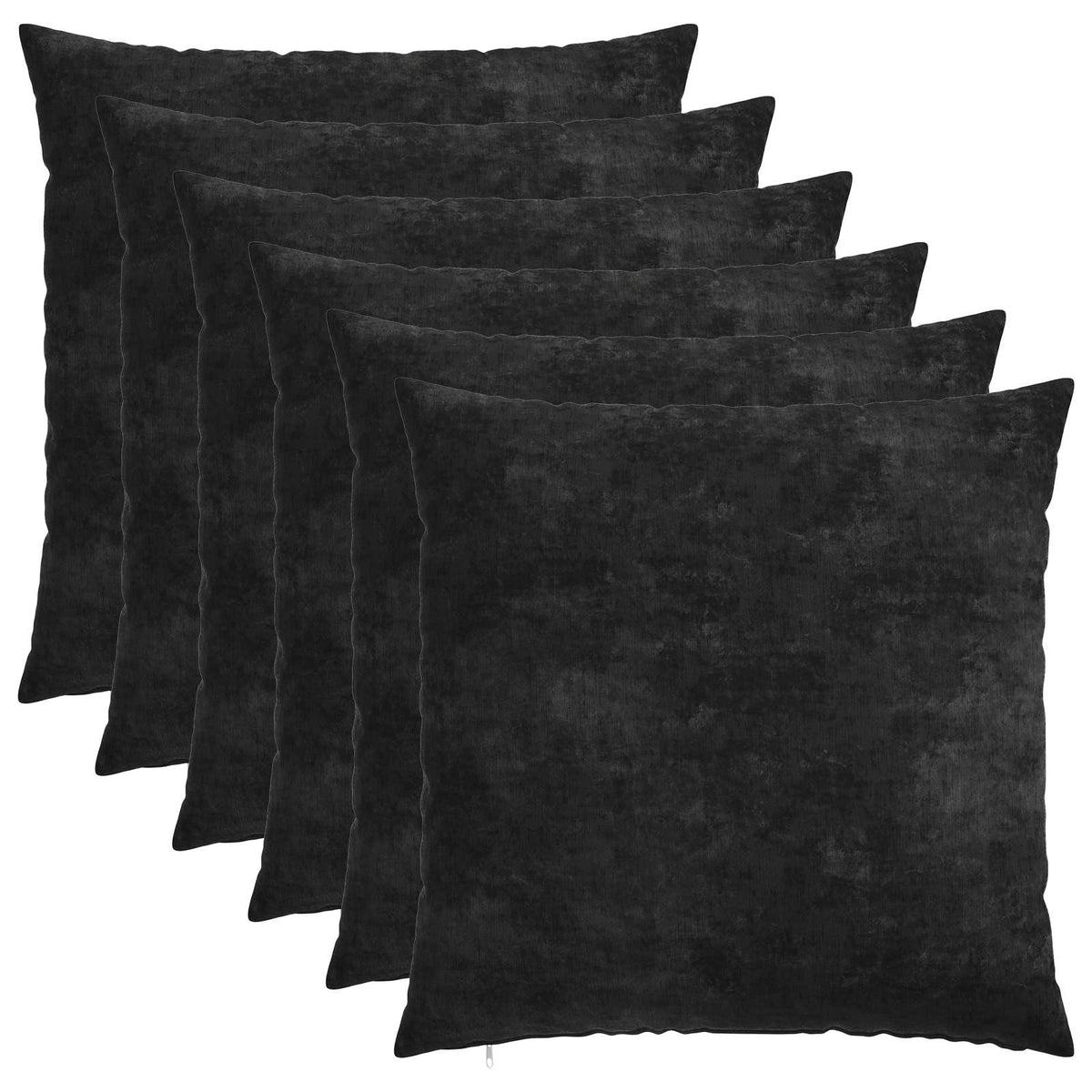 vidaXL Cushion Cover 6 pcs HEERLEN Anthracite 65 x 65 cm 2