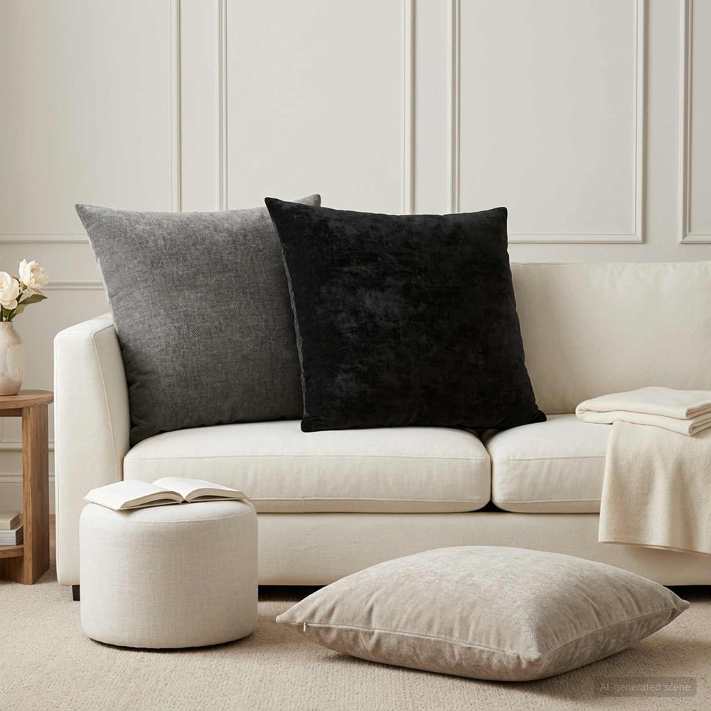 vidaXL Cushion Cover 6 pcs HEERLEN Light Grey 65 x 65 cm