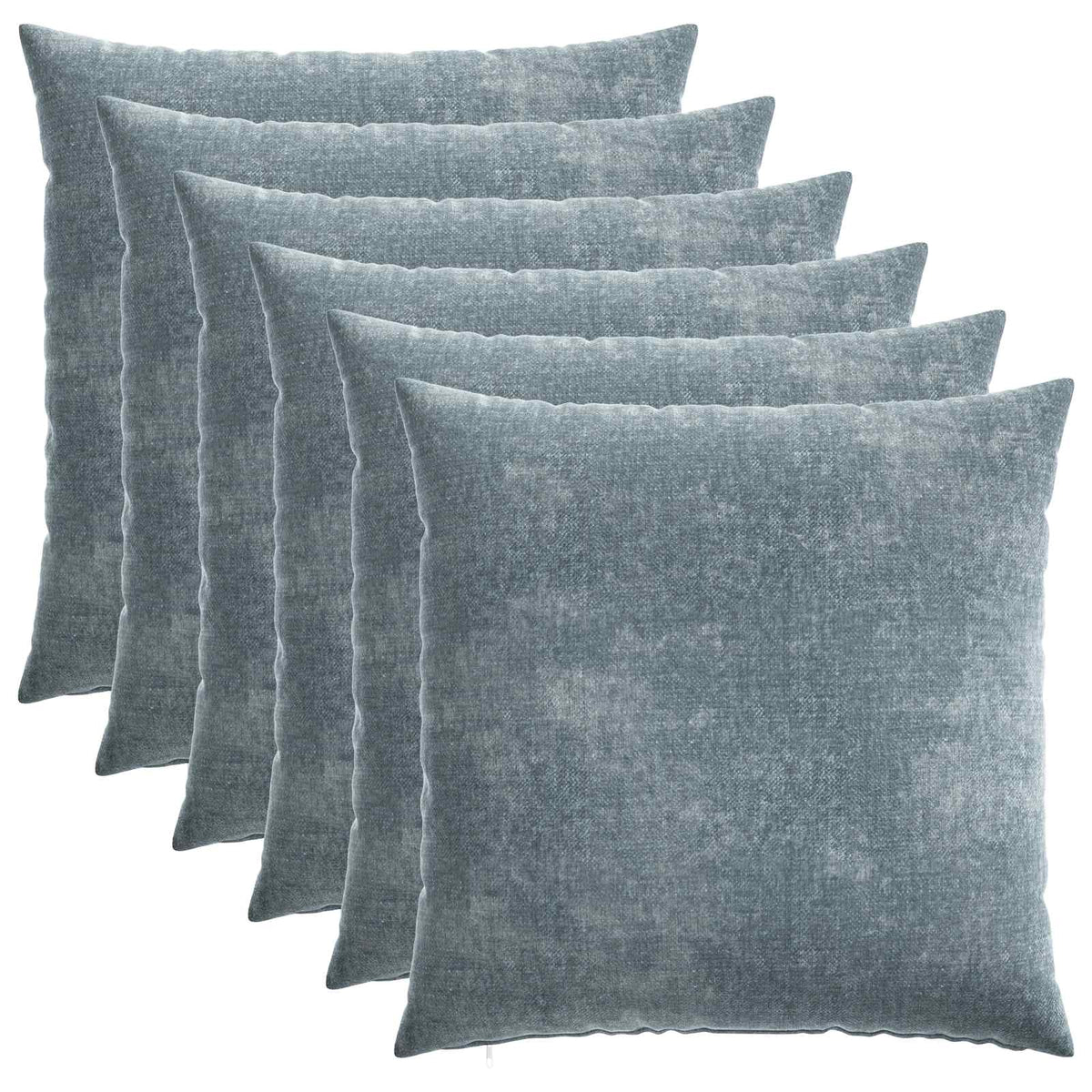 vidaXL Cushion Cover 6 pcs HEERLEN Light Blue 70 x 70 cm 2