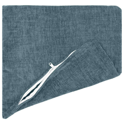 HEERLEN Blue Chenille Fabric